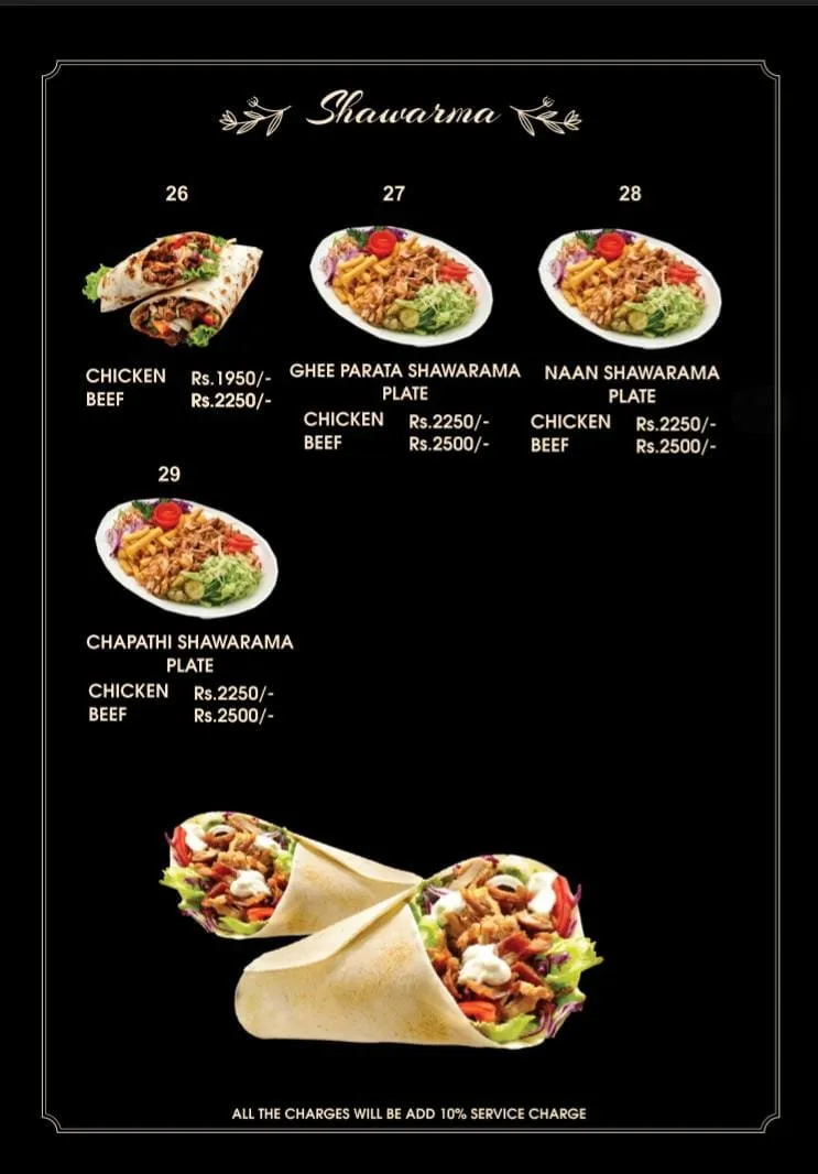 Restaurant Menu Page 3