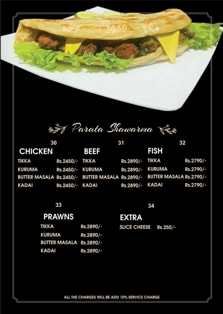 Restaurant Menu Page 4