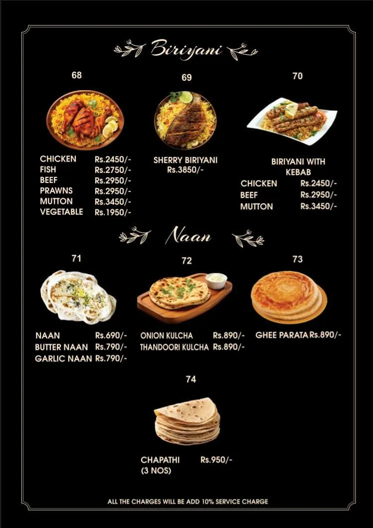 Restaurant Menu Page 9