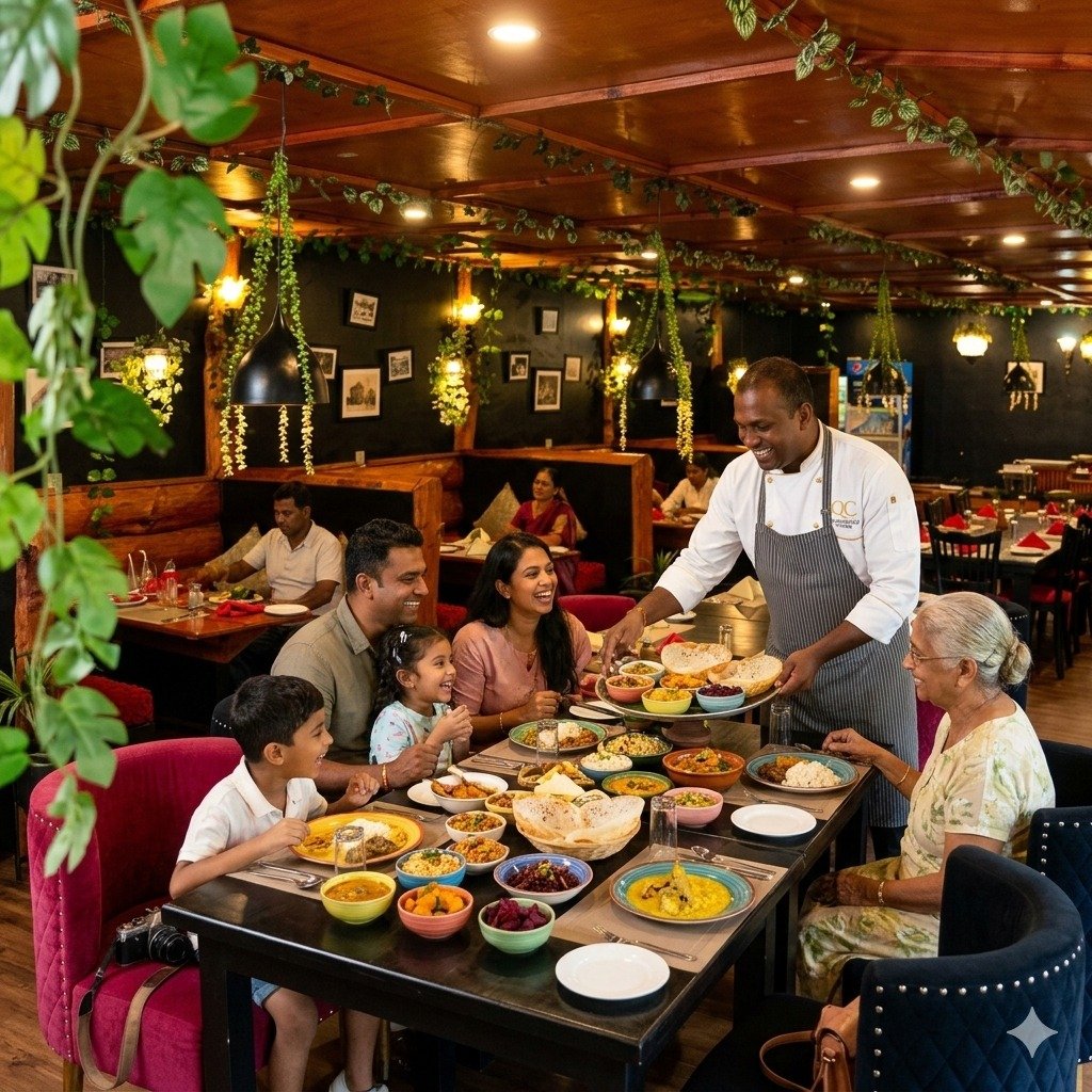 The Table for Everyone: Family Dining at Queenswood Cottage Restaurant, Nuwara Eliya